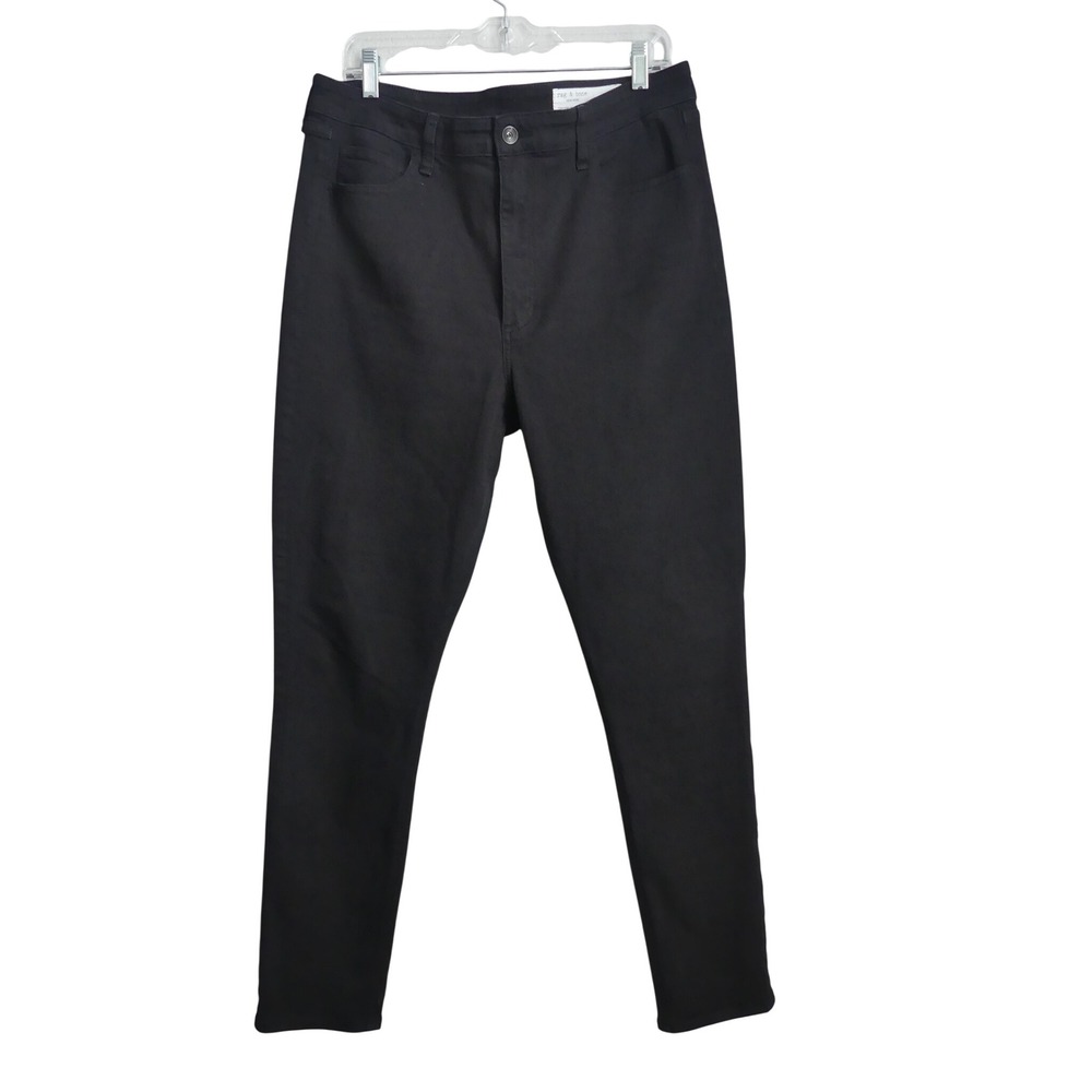 Rag & Bone Tina High-Rise Full Length Skinny Jeans Black Size 33